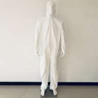 Waterproof Non-Woven Protective Clothing Working Disposable Suits with Hoods